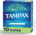 TAMPAX TAMPONS SUPER 10CT - TSURE10 Sale