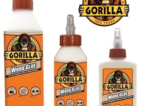 Gorilla Wood Glue, Stronger, Faster Wood Glue with Shorter Clamp Time. Ideal for Building, Carpentry or Hobby Projects Using Any Type of Wood For Sale